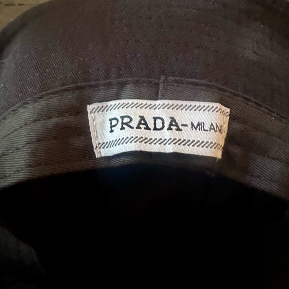 Prada Black Canvas Bucket Hat - Picture 4 of 4